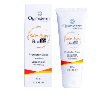 protector solar facial con color