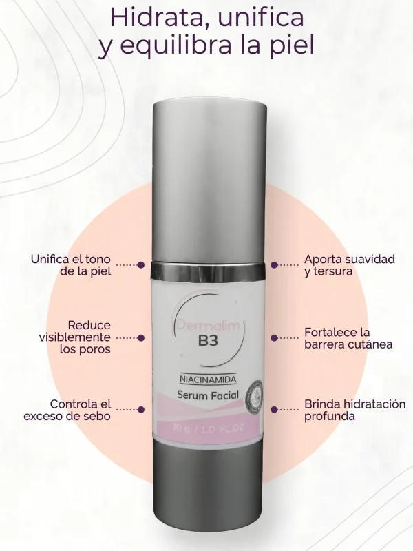 dermalim serum b3 con niacinamida y karité