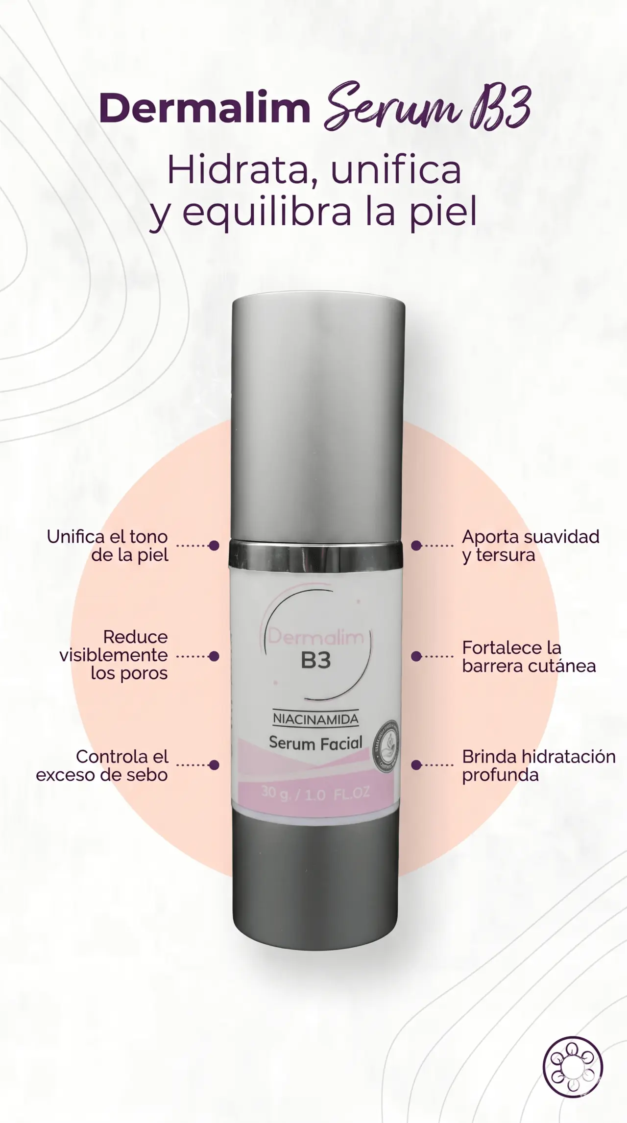dermalim serum b3 con niacinamida y karité