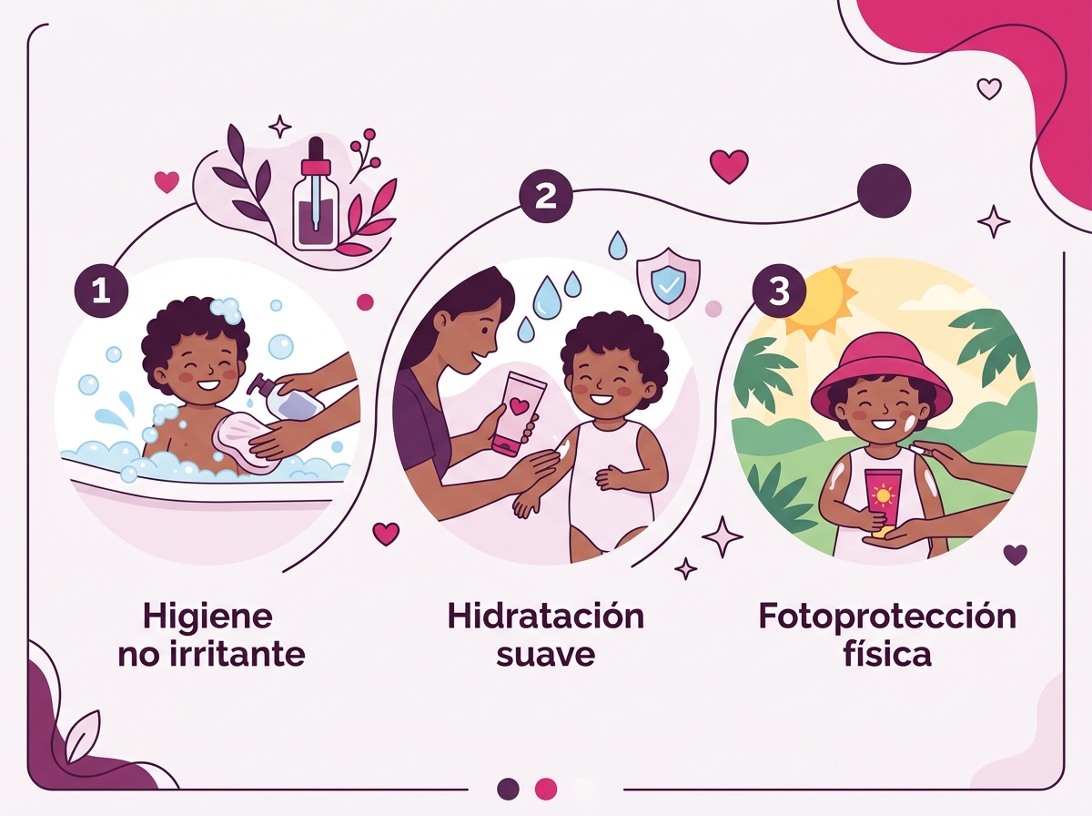 Infografía de Cuidado Infantil Quimiderm