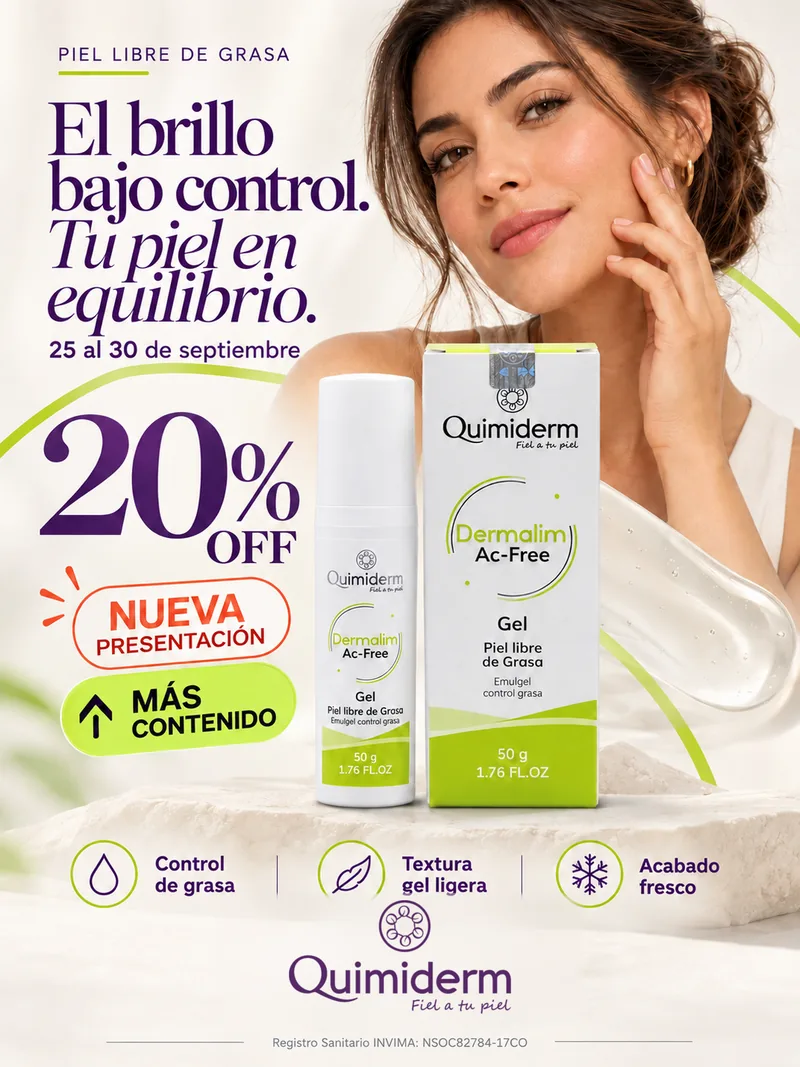 El brillo bajo control. Tu piel en equilibrio.