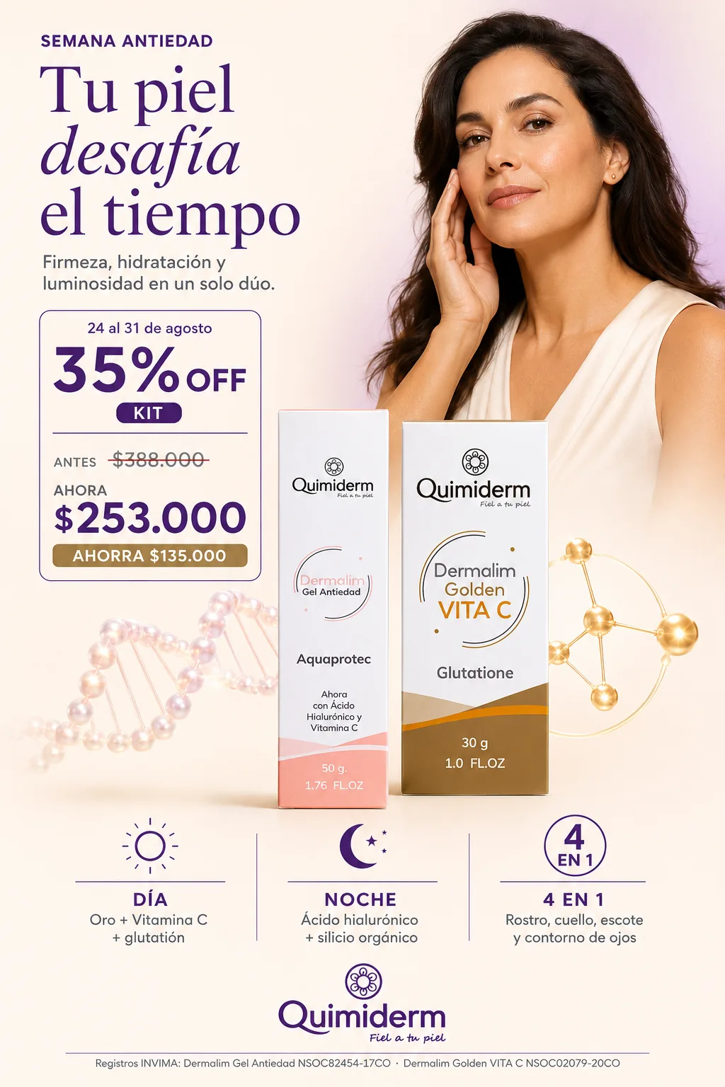 Promoción Especial Dúo Hidratante Antiedad - Quimiderm