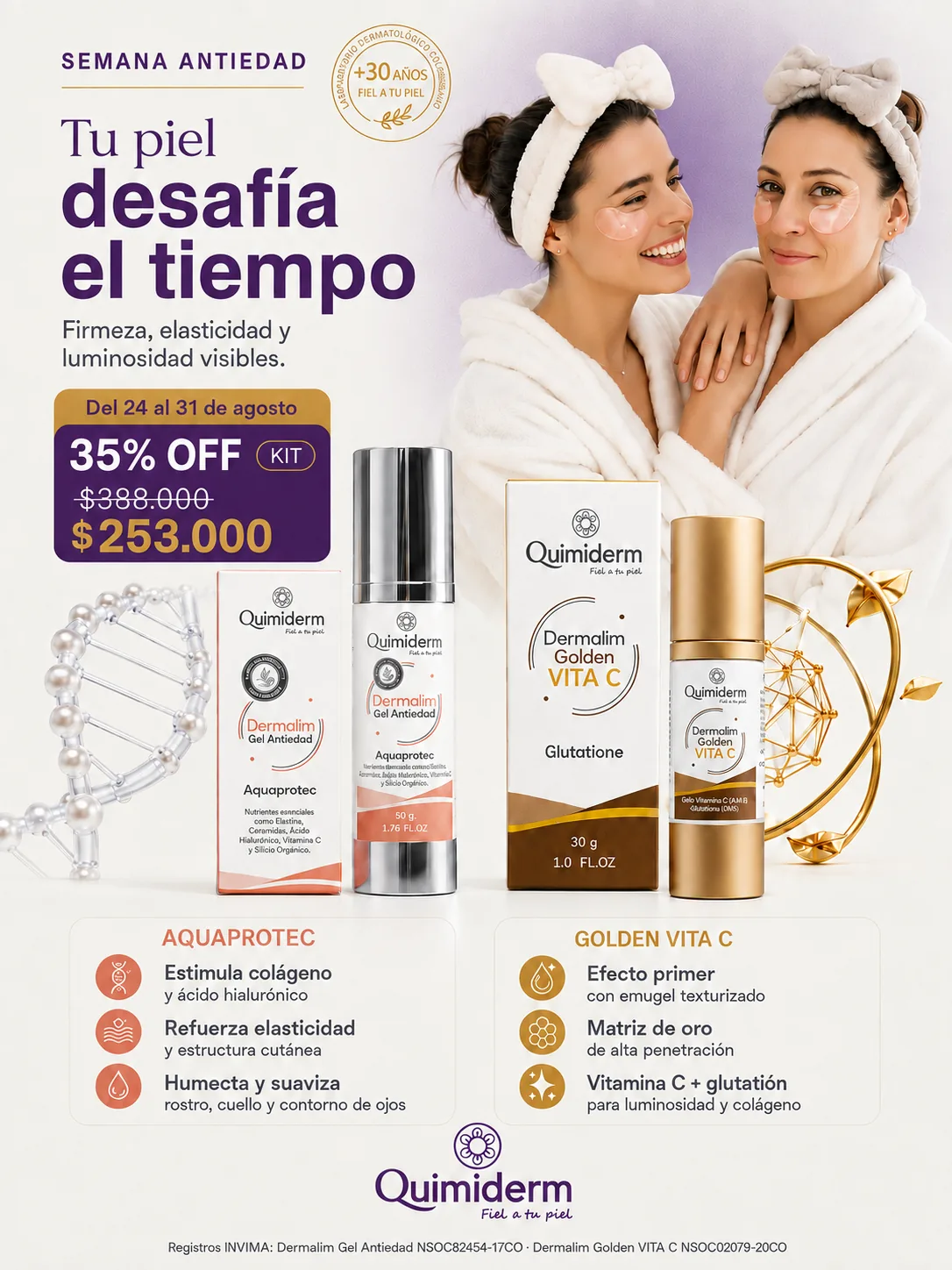 Promoción Especial Dúo Hidratante Antiedad - Quimiderm